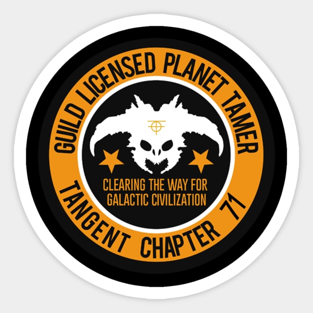 Licensed Planet Tamer Chapter 71 Sticker by tangentgaming